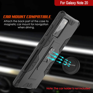Punkcase Note 20 Case [ArmorShield Series] Military Style Protective Dual Layer Case Black (Color in image: Gold)