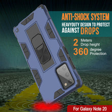 Cargar imagen en el visor de la galería, Punkcase Note 20 Case [ArmorShield Series] Military Style Protective Dual Layer Case Navy-Blue (Color in image: Gold)
