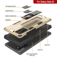 Cargar imagen en el visor de la galería, Punkcase Note 20 Case [ArmorShield Series] Military Style Protective Dual Layer Case Gold (Color in image: Navy Blue)
