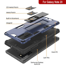 Cargar imagen en el visor de la galería, Punkcase Note 20 Case [ArmorShield Series] Military Style Protective Dual Layer Case Navy-Blue (Color in image: Rose Gold)
