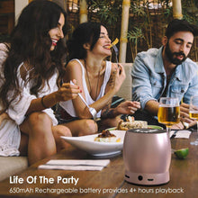 Cargar imagen en el visor de la galería, Punkcase ROCKER Portable Wireless Bluetooth Speaker for iPhone/Android [Rose Gold] 
