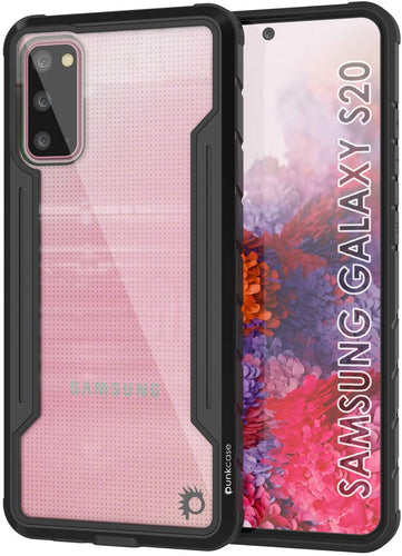Punkcase S20 ravenger Case Protective Military Grade Multilayer Cover [Black] (Color in image: Black)