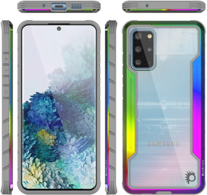 Punkcase S20+ Plus ravenger Case Protective Military Grade Multilayer Cover [Rainbow] (Color in image: Grey-Black)