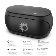 Cargar imagen en el visor de la galería, Punkcase SILENCER Powerful and Portable Bluetooth Speaker W/Enhanced Bass TF/SD Card Slot/AUX Input, Hands Free Speakerphone W/Mic 
