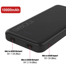 Load image into Gallery viewer, PunkCase PowerBank 10000mah Battery Pack for iPhone X/XS/Max/XR / 11/10, iPad, Samsung Galaxy S10 / S9 and Many More [Black] (Color in image: White)
