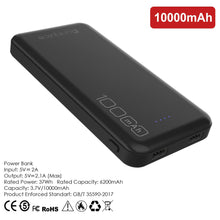 Load image into Gallery viewer, PunkCase PowerBank 10000mah Battery Pack for iPhone X/XS/Max/XR / 11/10, iPad, Samsung Galaxy S10 / S9 and Many More [Black] 
