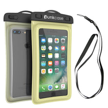 Cargar imagen en el visor de la galería, Waterproof Phone Pouch, PunkBag Universal Floating Dry Case Bag for most Cell Phones [Light Green] (Color in image: Light Green)

