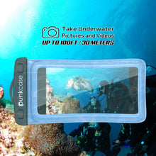 Load image into Gallery viewer, Waterproof Phone Pouch, PunkBag Universal Floating Dry Case Bag for most Cell Phones [Blue] (Color in image: Pink)
