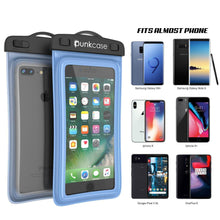 Load image into Gallery viewer, Waterproof Phone Pouch, PunkBag Universal Floating Dry Case Bag for most Cell Phones [Blue] (Color in image: Clear)
