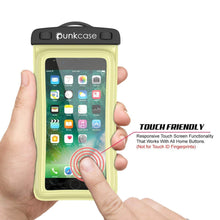 Cargar imagen en el visor de la galería, Waterproof Phone Pouch, PunkBag Universal Floating Dry Case Bag for most Cell Phones [Light Green] (Color in image: Black)
