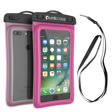 Cargar imagen en el visor de la galería, Waterproof Phone Pouch, PunkBag Universal Floating Dry Case Bag for most Cell Phones [Pink] (Color in image: Pink)
