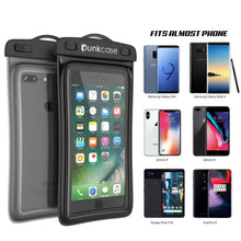 Load image into Gallery viewer, Waterproof Phone Pouch, PunkBag Universal Floating Dry Case Bag for most Cell Phones [Black] (Color in image: Clear)
