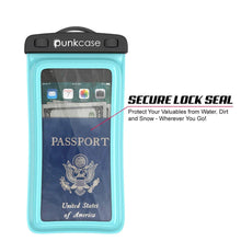 Cargar imagen en el visor de la galería, Waterproof Phone Pouch, PunkBag Universal Floating Dry Case Bag for most Cell Phones [Teal] (Color in image: Blue)
