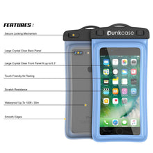 Load image into Gallery viewer, Waterproof Phone Pouch, PunkBag Universal Floating Dry Case Bag for most Cell Phones [Blue] (Color in image: Teal)
