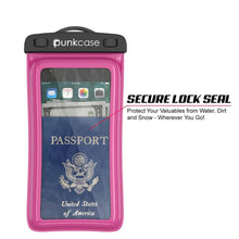Cargar imagen en el visor de la galería, Waterproof Phone Pouch, PunkBag Universal Floating Dry Case Bag for most Cell Phones [Pink] (Color in image: Teal)
