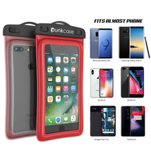 Cargar imagen en el visor de la galería, Waterproof Phone Pouch, PunkBag Universal Floating Dry Case Bag for most Cell Phones [Red] (Color in image: White)
