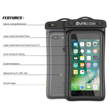 Load image into Gallery viewer, Waterproof Phone Pouch, PunkBag Universal Floating Dry Case Bag for most Cell Phones [Black] (Color in image: Blue)

