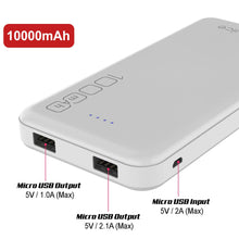 Load image into Gallery viewer, PunkCase Wireless PowerBank Battery Pack for iPhone X/XS/Max/XR / 11/10, iPad, Samsung Galaxy S10 / S9 and Many More [White] (Color in image: Black)
