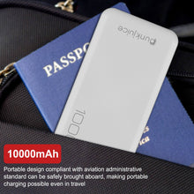 Load image into Gallery viewer, PunkCase Wireless PowerBank Battery Pack for iPhone X/XS/Max/XR / 11/10, iPad, Samsung Galaxy S10 / S9 and Many More [White] 
