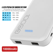 Load image into Gallery viewer, PunkCase Wireless PowerBank Battery Pack for iPhone X/XS/Max/XR / 11/10, iPad, Samsung Galaxy S10 / S9 and Many More [White] 
