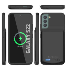 Load image into Gallery viewer, PunkJuice S22 Battery Case Black - Portable Charging Power Juice Bank with 4700mAh 
