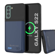 Load image into Gallery viewer, PunkJuice S22 Battery Case Blue - Portable Charging Power Juice Bank with 4700mAh (Color in image: Blue)
