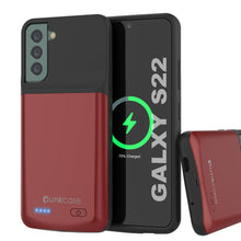 Load image into Gallery viewer, PunkJuice S22 Battery Case Red - Portable Charging Power Juice Bank with 4700mAh (Color in image: Red)
