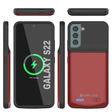 Load image into Gallery viewer, PunkJuice S22 Battery Case Red - Portable Charging Power Juice Bank with 4700mAh 
