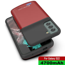 Load image into Gallery viewer, PunkJuice S22 Battery Case Red - Portable Charging Power Juice Bank with 4700mAh (Color in image: Blue)
