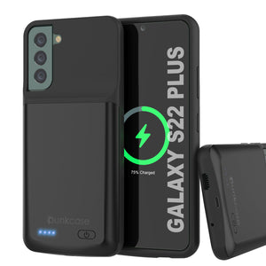 PunkJuice S22+ Plus Battery Case Black - Portable Charging Power Juice Bank with 4800mAh (Color in image: Black)