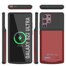 Load image into Gallery viewer, PunkJuice S22 Ultra Battery Case Red - Portable Charging Power Juice Bank with 4800mAh 
