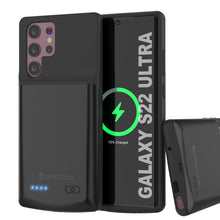 Load image into Gallery viewer, PunkJuice S22 Ultra Battery Case Black - Portable Charging Power Juice Bank with 4800mAh (Color in image: Black)
