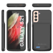 Load image into Gallery viewer, PunkJuice S21 Battery Case Black - Portable Charging Power Juice Bank with 4800mAh 
