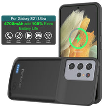 Load image into Gallery viewer, PunkJuice S21 Ultra Battery Case Black - Portable Charging Power Juice Bank with 4700mAh 
