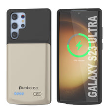 Load image into Gallery viewer, Estuche de Batería PunkJuice S23 Ultra Plateado - Banco de Carga Portátil con Potencia de Carga de 4800mAh
