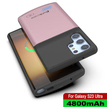 Load image into Gallery viewer, PunkJuice S23 Ultra Battery Case Rose-Gold - Funda de batería ultra portátil con cargador de energía Juice Bank de 4800mAh.
