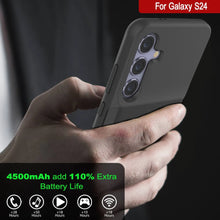 Load image into Gallery viewer, Estuche de batería PunkJuice S24 negro: cargador portátil de batería externa con 4500 mAh
