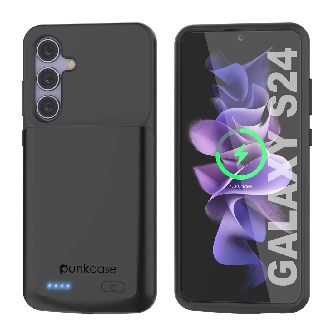 Estuche de batería PunkJuice S24 negro: cargador portátil de batería externa con 4500 mAh