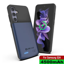 Load image into Gallery viewer, Estuche de batería PunkJuice S24 azul: cargador portátil de batería externa con 4500 mAh
