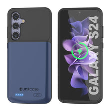 Load image into Gallery viewer, Estuche de batería PunkJuice S24 azul: cargador portátil de batería externa con 4500 mAh
