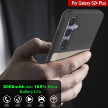 Load image into Gallery viewer, Estuche de batería PunkJuice S24+ Plus plateado: cargador portátil de batería externa con 5000 mAh
