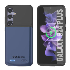 Estuche de batería PunkJuice S24+ Plus azul: cargador portátil de batería externa con 5000 mAh