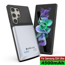 Load image into Gallery viewer, Estuche de batería PunkJuice S24 Ultra blanco: cargador portátil de batería externa con 4500 mAh
