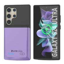 Load image into Gallery viewer, Estuche de batería PunkJuice S24 Ultra morado: cargador portátil de batería externa con 4500 mAh
