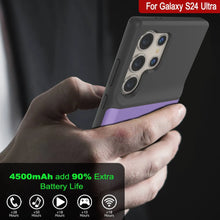 Load image into Gallery viewer, Estuche de batería PunkJuice S24 Ultra morado: cargador portátil de batería externa con 4500 mAh
