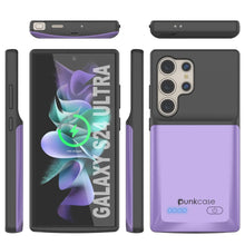 Load image into Gallery viewer, Estuche de batería PunkJuice S24 Ultra morado: cargador portátil de batería externa con 4500 mAh
