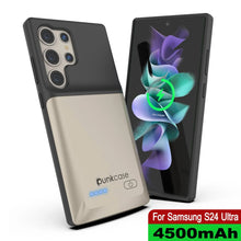 Load image into Gallery viewer, Estuche de batería PunkJuice S24 Ultra plateado: cargador portátil de batería externa con 4500 mAh
