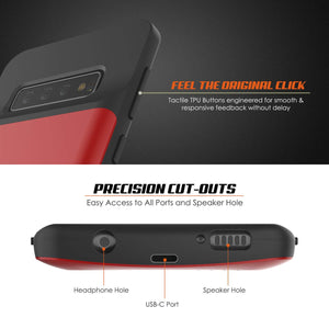 PunkJuice S10 Battery Case Red - Fast Charging Power Juice Bank with 4700mAh (Color in image: Gold)