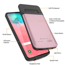 Load image into Gallery viewer, PunkJuice S10 Battery Case Rose - Fast Charging Power Juice Bank with 4700mAh (Color in image: Black)
