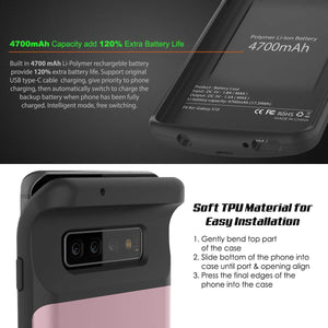 PunkJuice S10 Battery Case Rose - Fast Charging Power Juice Bank with 4700mAh (Color in image: Blue)